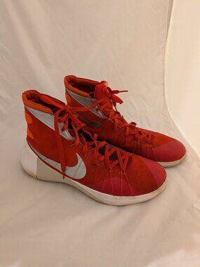 Nike Hyperdunk Mens Shoes Size 15 Red Lace Up Sneakers